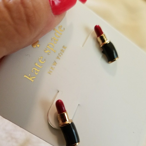 Kate♠Spade 💋Kiss & 💄Makeup Earrings5. - Picture 2 of 6